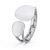 Amazon Hot Bracelet European and American Popular Alloy Open-Ended Bracelet Hollow Asymmetric Oval Stone Bracelet