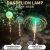 LED Solar Lawn Lamp Creative Optical Fiber Jellyfish Lamp Outdoor Flower Bed Lamp Landscape Lamp Garden Lamp with Light Control