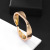 Amazon Hot Bracelet Classic Twisted Flower Bow Ladies' Bracelet Fashion Mirror Open Spring Bracelet Wholesale
