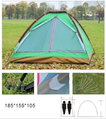 Single-Layer Straight Door 2-3 People Wear Tent Beach Tent Camping Tent