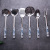 Ceramic Stainless Steel Kitchenware Set Blue and White Porcelain 6-Piece Set Spatula Noodle Spoon Gift Hotel Household Utensils