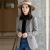 2021 Autumn and Winter New Small Suit Korean Casual Internet Popular Plaid Jacket Long-Sleeved Wool Temperament Women's Small Suit