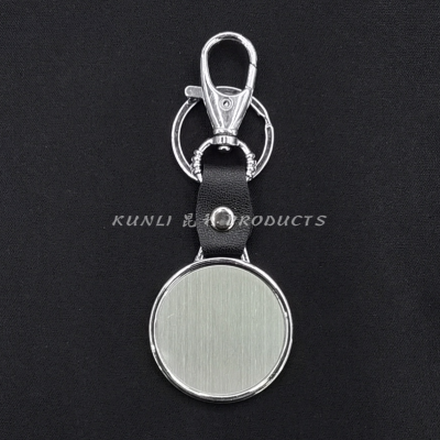 Big Dog Buckle round Key Card Premium Gifts Gift PU Leather Key Chain Tourist Souvenir Key Chain