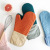 Nordic Ins Oven Gloves Kitchen Microwave Insulation Anti-Scald Thickening Silicone Heatproof Baking Gloves Wholesale