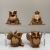 Resin Crafts Simple Cute Fun Set Four Small Owl Decoration Home Decoration Technology Gift Decoration