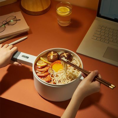 110 V220v Electric Caldron Student Dormitory Pot Small Power Cooking Noodle Pot Household Electric Heat Pan Fried Non-Stick Electric Chafing Dish