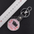 Snap Hook round Key Card Advertising Promotion Gift PU Leather Hanging Buckle Taiwan Mazu Tourist Souvenir Keychain