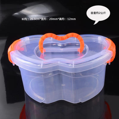 Rubber Snowflake Colored Clay Plastic Packaging Storage Box Space Brickearth Storage Box Crystal Mud Slim Toy Storage