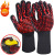 Amazon New High Temperature Resistant 800 Degrees BBQ Flame Retardant Fire-Proof Barbecue Insulation Silicone Microwave Oven Gloves