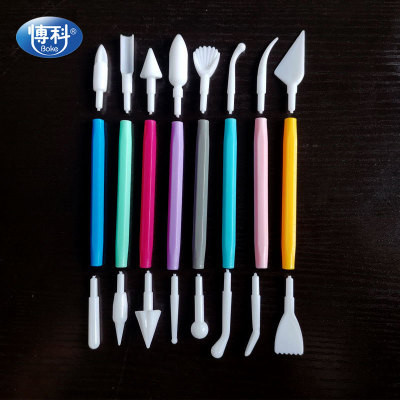 Cream Glue Embossing Tools Eight-Piece Set Ultralight Clay Colored Clay Mold Accessories Polymer Clay Clay Carving Tools Wholesale