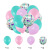 Amazon Hot Selling Mermaid Balloon Set Ocean Theme Party Background Wall Decoration Tail Balloon Chain Package