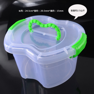 Ultra-Light Brickearth Plastic Packaging Storage Box Space Rubber Snowflake Clay Storage Box Slim Colored Clay