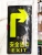 Luminous Floor Wall Sticker Safety Exit Fire Exit Stairs Signboard Escape Sign Notice Board PVC