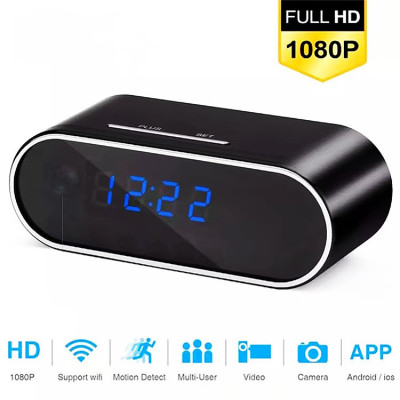 Cross-Border Z10 Wireless Led Korean Style Little Alarm Clock Smart Home IPC Network Wi-Fi round Electronic Clock Gift