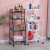 Multi-Functional Iron Storage Rack Home Movable Kitchen Floor Oven Microwave Oven Storage Rack Study Storage Rack