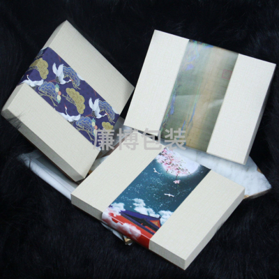 Gift Box Tiandigai Scarf Gift Box Rectangular Woodcut Box White Gift Box