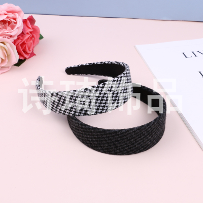 Wide-Brimmed Fabric Headband Sweet and Simple Hair Pressing Hairpin Super Fairy Wild Headband 2020 Autumn and Winter New Hot Sale