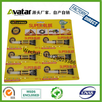 502 super glue Perfect quality super glue 2g Cyanoacrylate adhesive mad to bond toys and furniture