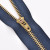 Factory Wholesale Custom Double Lock Metal Zipper Brass Closed Tail Zipper Clothing Accessories Zipper