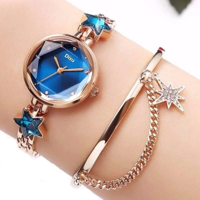 Japanese and Korean Fashion Ins Style Simple Temperament Lucky Star Bracelet Watch Female Instafamous Elegance Student Watch Quartz