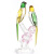 New Chinese Geometric Crystal Bird Hotel Sample Room Living Room TV Wine Cabinet Soft Decoration Parrot Crafts Ornaments
