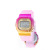 Gradient Color Small Square Electronic Watch Korean Fashion Trendy Outdoor Sports Waterproof Children's Color Watch
