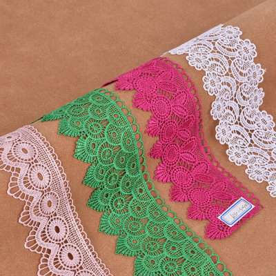 Lace Factory Direct Sales New Lace Water-Soluble Embroidery Lace Clothing Accessories Decoration Lace Can Be Customized