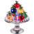 Artificial Crystal Decoration Gifts Domestic Ornaments Rotating Crafts Gift Apple Fruit Plate Ornaments