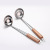 Stainless Steel Soup Ladle Colander Thick Stainless Steel Non-Magnetic Wooden Handle Soup Ladle Colander Kitchen Utensils Factory Wholesale