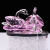 Crystal Crafts Custom Wholesale Simple Diamond Decorations Swan Car Interior Decorations Domestic Ornaments Gift