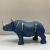 Creative Resin Craft Small Size in Silver Rhinoceros Home Decoration Modern Home Soft Decoration Craft Gift Decoration