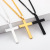 necklace Cross Border New Stainless Steel Cross Shelf Men's Necklace Titanium Steel Pendant Ornament Hot Sale Necklace