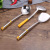 Factory Stainless Steel Kitchen Kitchenware Cooking Spatula Colander Hot Pot Spoon Slotted Turner Kitchenware Set Spatula Wholesale