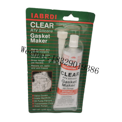 Iabrdi Clear RTV Silicone Gasket Maker Transparent Sealant Auto Repair Glue