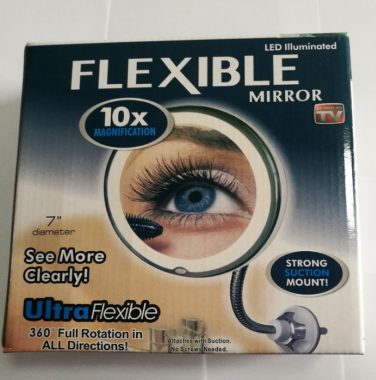 suction cup led make-up mirror