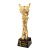 Factory in Stock Resin Trophy Creative Metal Trophy Enterprise Annual Meeting Outstanding Contribution Award Crystal Trophy