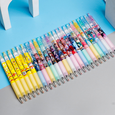 Creative Anime Game Press Gel Pen Writing Implement School Supplies Not Easy to Break Ink Silky Smooth Design Sense