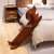 Cute Brown Sausage Dog Bar Pillow Long Pillow Cushion Afternoon Nap Pillow Living Room Sofa Decoration Doll Doll
