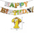 Jungle Animal Children's Birthday Theme Party Paper Banner Cake Inserting Card Rubber Balloons Grassland Set