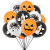 New Halloween Balloon Cake Inserting Card Hanging Flag Banner Set Halloween Pumpkin Zombie Skull Party Decoration