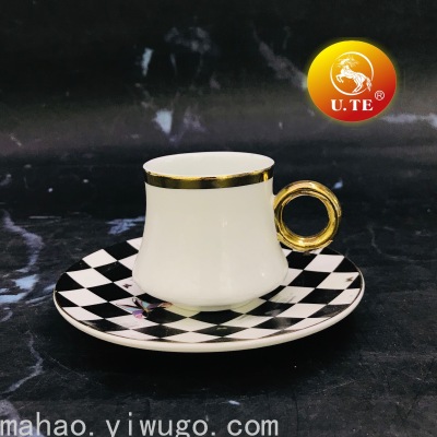 Ceramic Coffee Set Six Cups Six Plates