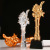 Metal Resin Crystal Trophy Medal Making Thumb Five-Pointed Star Excellent Staff Gold-Plated Craft Lettering Trophy