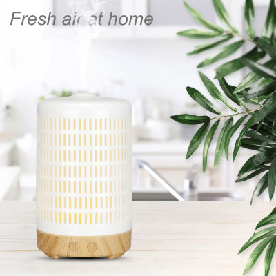 New Line Ceramic Aromatherapy Humidifier Colorful Night Lamp Ultrasonic Aroma Diffuser Ultrasonic Essential Oil Diffuser