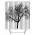 Hot Sale at AliExpress Polyester Black Big Tree Shower Curtain Waterproof and Mildew Proof Factory Direct Sales Wholesale and Retail Metal Grommet