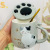 Cross-Border Export Creative Cute Cartoon Cat Ceramic Mug with Lid Boys and Girls for Couple Breakfast Milk Drinking Water