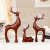 Resin Crafts European Style Three Fortune Deer Ornaments Creative Living Room TV Cabinet Home Decorations