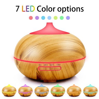 400ml Wood Grain Aroma Diffuser Ultrasonic Humidifier Atomizer Aromatherapy Oil Ultrasonic Aroma Diffuser