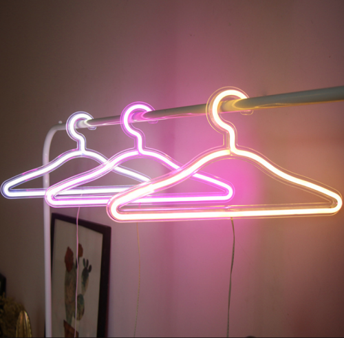 led internet celebrity hanger modeling light neon light