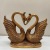 Resin Crafts Heart-to-Heart Couple Swan Decoration Wine Cabinet Show Window Decoration Craft Gift Decoration Wholesale