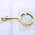 Fashion New Eyelet Gold-Plated Simple Straight Handle Magnifying Glass Personality Handheld Elderly Reading Glasses Factory Wholesale
